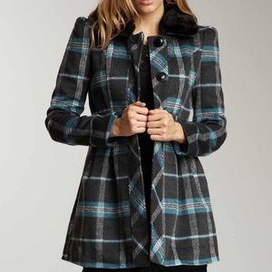 Tulle Plaid Coat